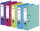 Falken Chromocolor-Voll-PP-Ordner A4, S80, mit Einsteckschild, farbig sortiert zu je 2x mint, hellblau, lindgrün, pink, violett frb. sort.