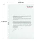 Falken Prospekthüllen, A4, PP, Economy, genarbt, oben offen, 100er Beutel, genarbt