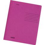 Falken Schnellhefter Karton, gebrauchsfertig gefaltet, für DIN A4, 240g/m² Manila-RC-Krt., intensivfarben, 10er Poly pink