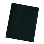 Falken Schnellhefter Karton, gebrauchsfertig gefaltet, für DIN A4, 240g/m² Manila-RC-Krt., intensivfarben, 10er Poly schwarz