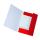 Falken Sammelmappe LongLife, extrastark, ca. 700g/m²-Karton, A3, m. 3 Klappen u. Gummizug, 5er Poly  rot