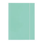Falken Sammelmappe PastellColor, extrastark, ca. 700g/m²-Karton, A4, m. 3 Klappen u. Gummizug, 5er Poly  Minz_Grün