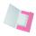 Falken Sammelmappe PastellColor, extrastark, ca. 700g/m²-Karton, A3, m. 3 Klappen u. Gummizug, 5er Poly  Flamingo_Pink