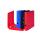 Falken VEGAN Ordner PURE Color, A4, S50, 3 Farben (rot, blau,  schwarz)  frb. sort.