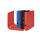 Falken VEGAN Ordner PURE Color, A4, S50, 3 Farben (rot, blau,  schwarz)  frb. sort.