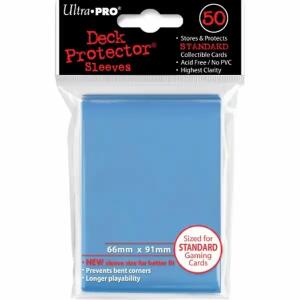 Schutzhüllen Ultra Pro  hellblau 50er, für Sammelkarten in Standardgröße,, AMIGO
