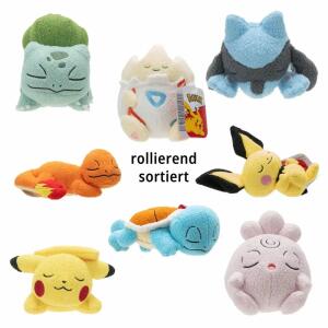Pokémon Plüsch 12cm  schlafend sortiert, ab 2 Jahren