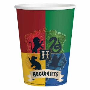 Papierbecher Harry Potter  Häuser 250ml 8er, Amscan