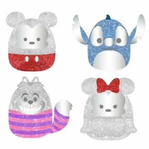 Squishmallows Plüsch D100  12,5cm 4er, Inhalt: Micky, Stitch, Grinsekatze und Minnie,, ab 0 Monaten