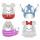 Squishmallows Plüsch D100  12,5cm 4er, Inhalt: Micky, Stitch, Grinsekatze und Minnie,, ab 0 Monaten