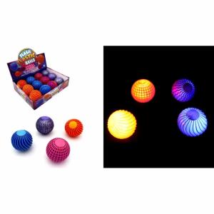 Flummi leuchtend 6,5cm  sortiert, 4 verschiedene Farben