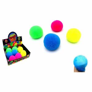 Pufferball mit Licht  10cm sortiert, 4 verschiedene Farben
