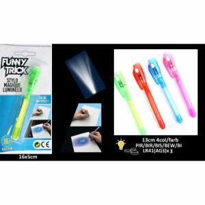 Zauberstift mit Licht  13cm sortiert, 4 verschiedene Farben