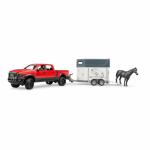 bruder Pickup RAM 2500  mit Pferdeanhänger 1:16, RAM...