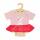 Heless Body mit Tutu  Bunny Lou Gr.28-35cm, für Puppen und Plüschtiere, hochwertige Applikation, mit, Klettverschluss für einfaches An- und Ausziehen,, ab 18 Monaten,, Heless