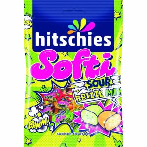 hitschies Softi Sour  brizzl Mix Kaubonbon 90g, Hitschler