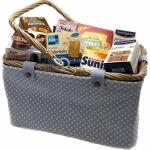 Tanner Vintage Korb  flieder, Stoffkorb in flieder mit...