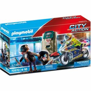 playmobil CITY ACTION  Polizeimotorrad, Verfolgung des Geldräubers, ab 4 Jahren