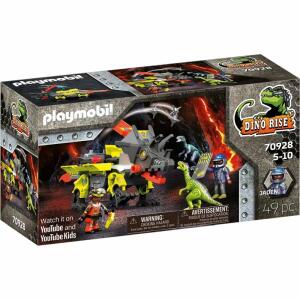 playmobil DINO RISE  Robo-Dino Kampfmaschine, inklusive einem "Miner", Jaden und 2 Velociraptoren, Maße: 27,5 x 9,5 x 13,5 cm (LxTxH), ab 5 Jahren