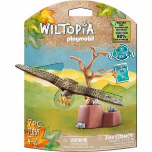 playmobil Wiltopia Adler  mit Zubehör, Tierwissenskarte zum Sammeln und, spannendem Audio-Content, ab 4 Jahren,