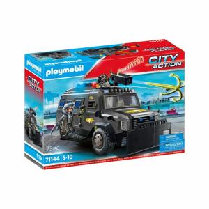 playmobil City Action  SWAT Geländefahrzeug, 2 AAA Batterien erforderlich, nicht im, Lieferumfang enthalten, ab 5 Jahren,, Playmobil