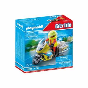 playmobil CITY LIFE  Notarztmotorrad mit Licht, ab 4 Jahren