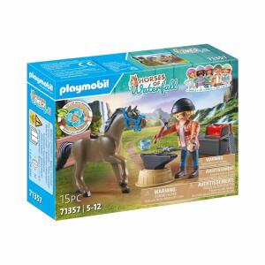 playmobil Hufschmied  Ben & Achilles, Eine CR2032 Batterie erforderlich, Batterie enthalten,, ab 4 Jahren,, Playmobil