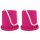 Topfstelzen 12cm pink 2er  auf Polypropylen High Impact (Kunststoff), Höhe 12 cm,, Durchmesser Trittfläche / Boden: 10 cm / 13 cm,, Seillänge 140 cm, Seilstärke 7 mm,, Maximalbelastung 35 kg