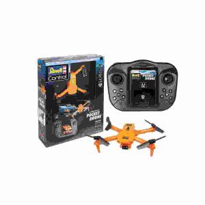 Revell RC Quadrocopter  Pocket Drone, Start-Landefunktion, Höhensensor, 3 Geschwindigkeitsstufen,, Headlessmode und Flip-Funktion, 720K-Kamera,, 4x AA Batterien benötigt und nicht enthalten, ab 14 Jahren