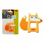 HABA Greifling Fuchs mit  Noppen orange, aus Silikon, ab...