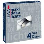 Maxi Teelicht weiss 4er