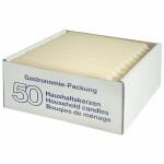 Haushaltskerzen 21x195mm  champagner 50er