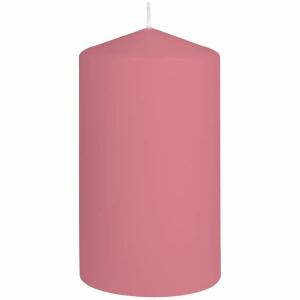 Stumpenkerze 80x150mm  zartrosa