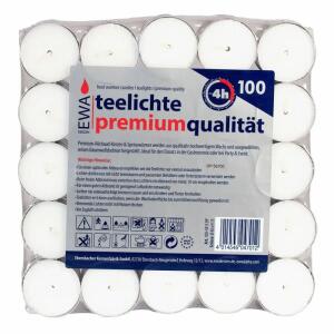 Teelichter weiss 100er