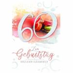 Zahlenkarte  60. Geburtstag