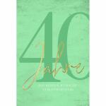 Zahlenkarte  40. Geburtstag