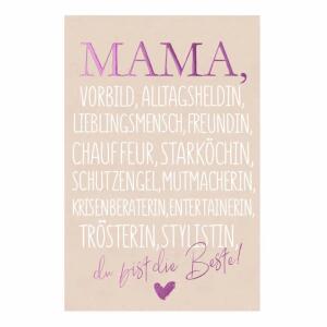 Klappkarte Muttertag  Mama Text