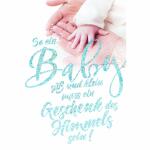 Glückwunschkarte zum  Jungen Hände, mit...