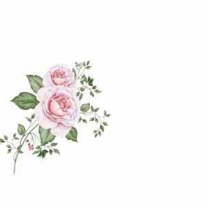 Tischkarten Blumen 6er  rundbogen