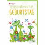 Geldscheinkarte Kröten  Umschlag innen geklebt