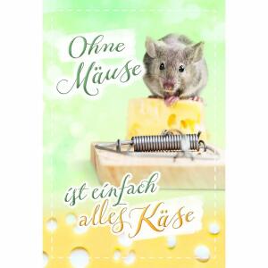 Geldscheinkarte Maus  Karte mit Innendruck