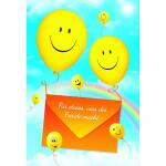 Geldscheinkarte Ballons  Regenbogen