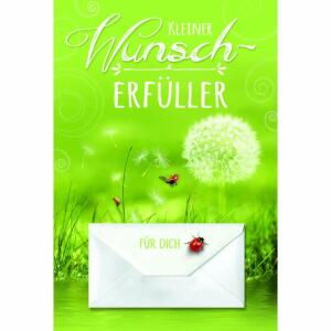 Geldscheinkarte Wiese  Pusteblume