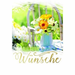 Glückwunschkarte  Blumenstrauß