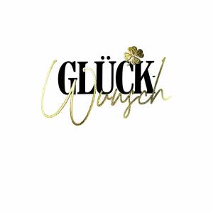 Glückwunschkarte Schrift  Druckkarte weißer Karton