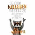 Klappkarte Abschied  Waschbär