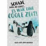 Klappkarte Abschied  Pinguine