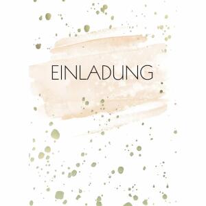 Einladungskarten Punkte  5er mit Umschlag