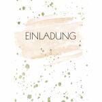 Einladungskarten Punkte  5er mit Umschlag