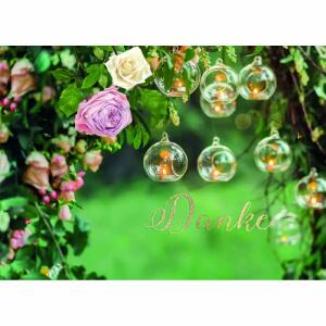 Dankeskarten Rosen 5er mit Umschlag 4016723415416